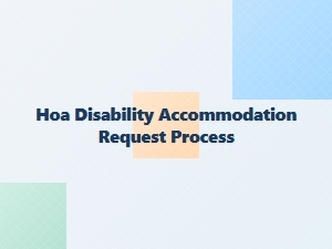 Hoa Disability Accommodation Approval Timeline