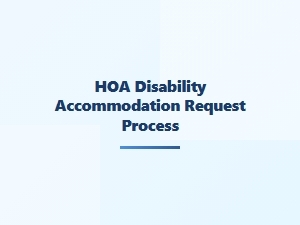 Hoa Disability Accommodation Request Process